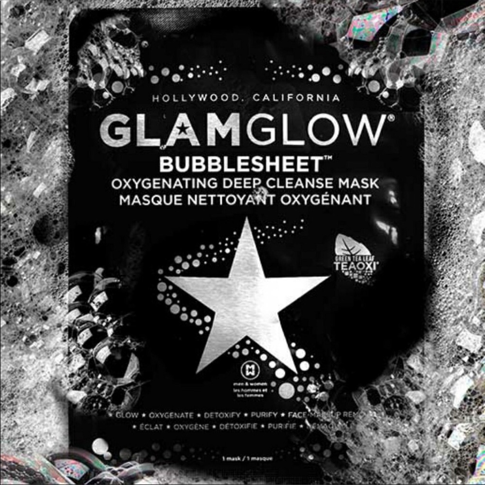 2 GlamGlow Bubble Sheet Oxygenized Face Mask - Picture 3 of 8